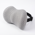 Memory foam car neck rest in grey